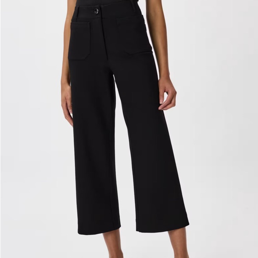 Quince Ultra-Stretch Ponte Wide-Leg Pants